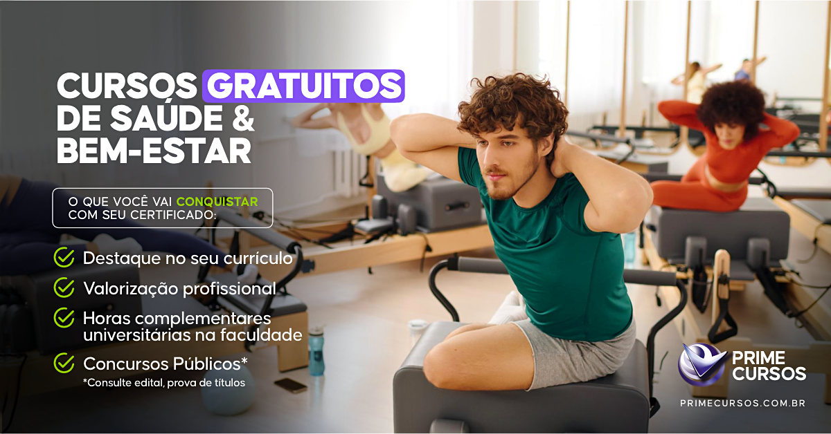 Cursos Gratuitos de Saúde e Bem-Estar Cursos Gratuitos de Saúde e Bem-Estar