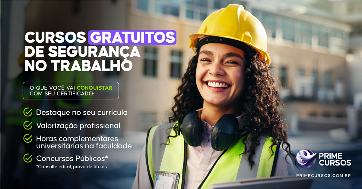 Cursos Gratuitos de Segurança no Trabalho