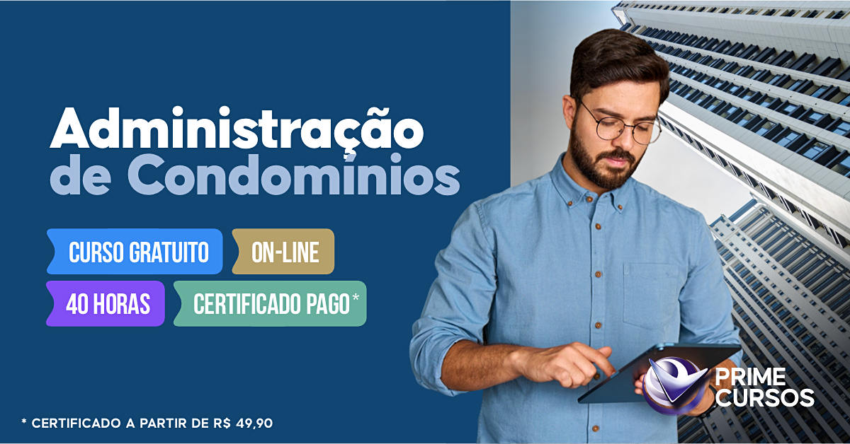 Curso Grátis de Administração de Condomínios Curso de Administração de Condomínios