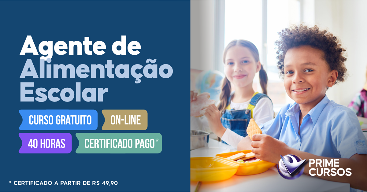 Curso de Agente de Alimentação Escolar