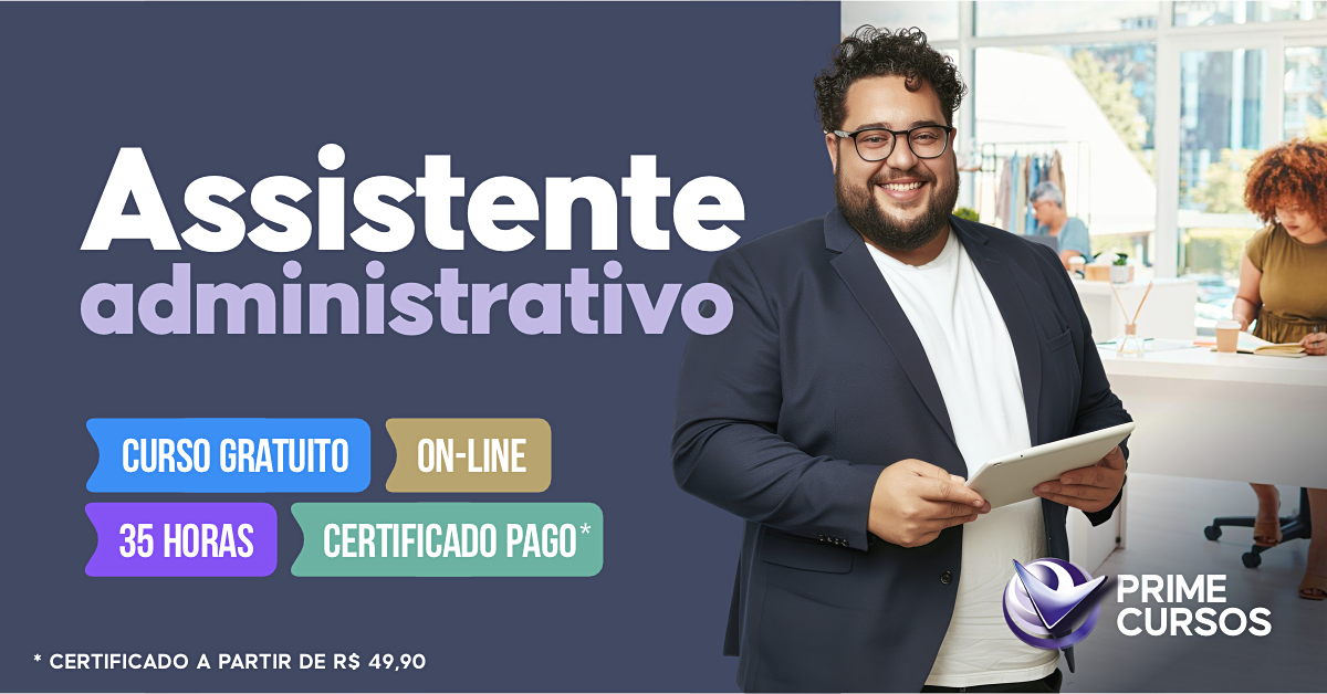 Cursos grátis de assistente administrativo