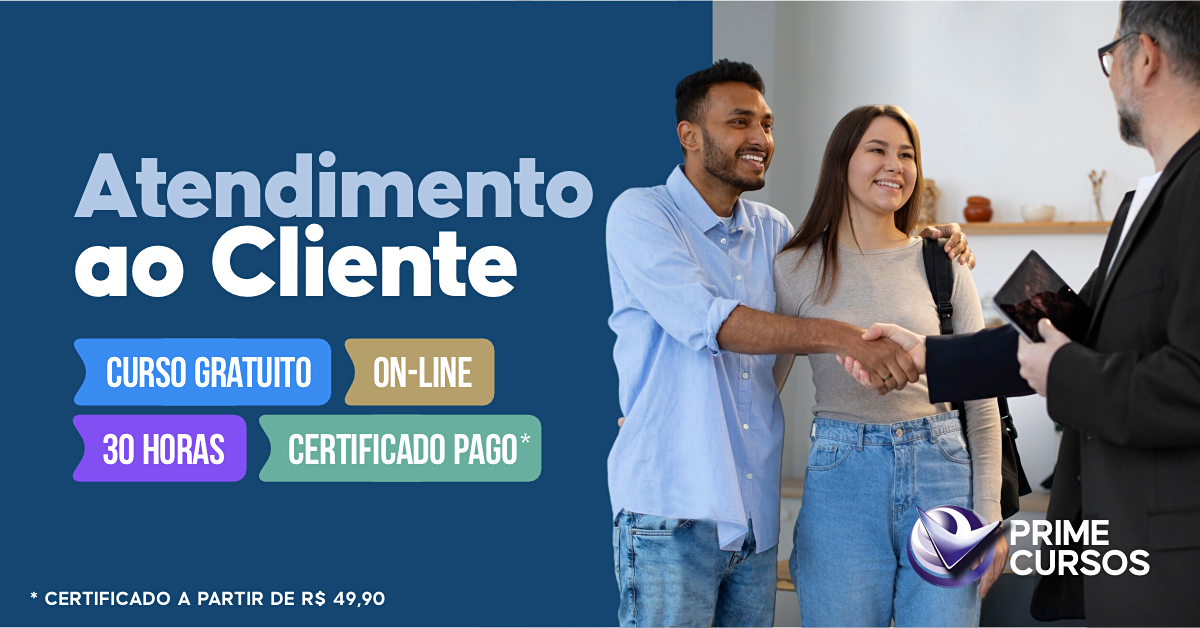 Curso Grátis de Atendimento ao Cliente Curso de Atendimento ao Cliente