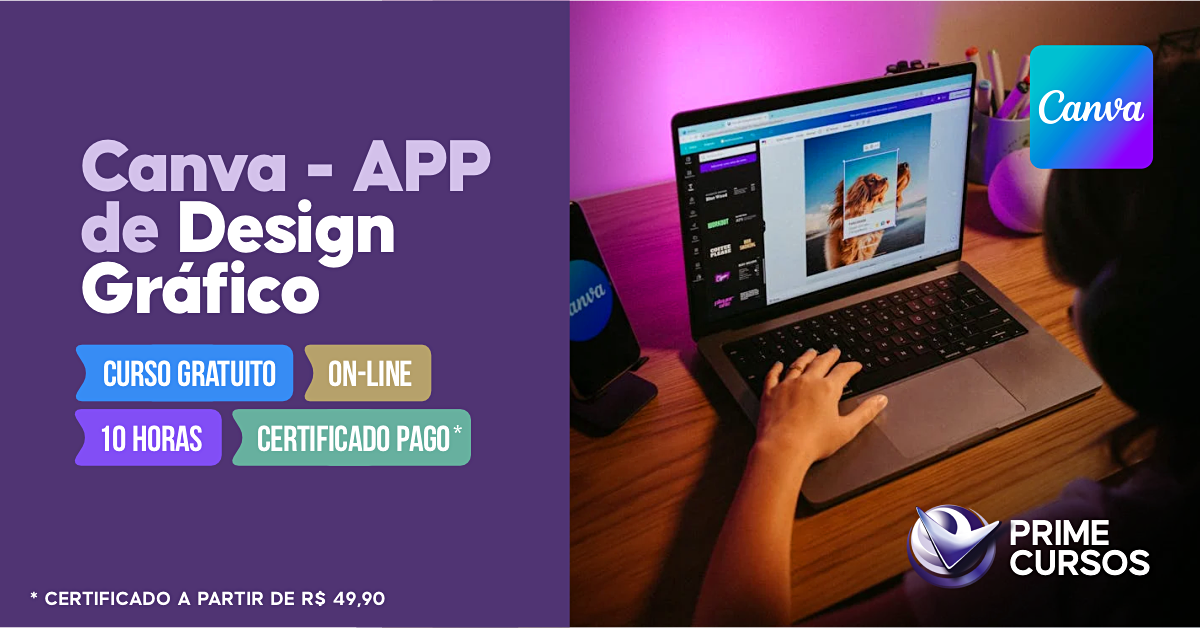 Curso de Canva - App de Design Gráfico