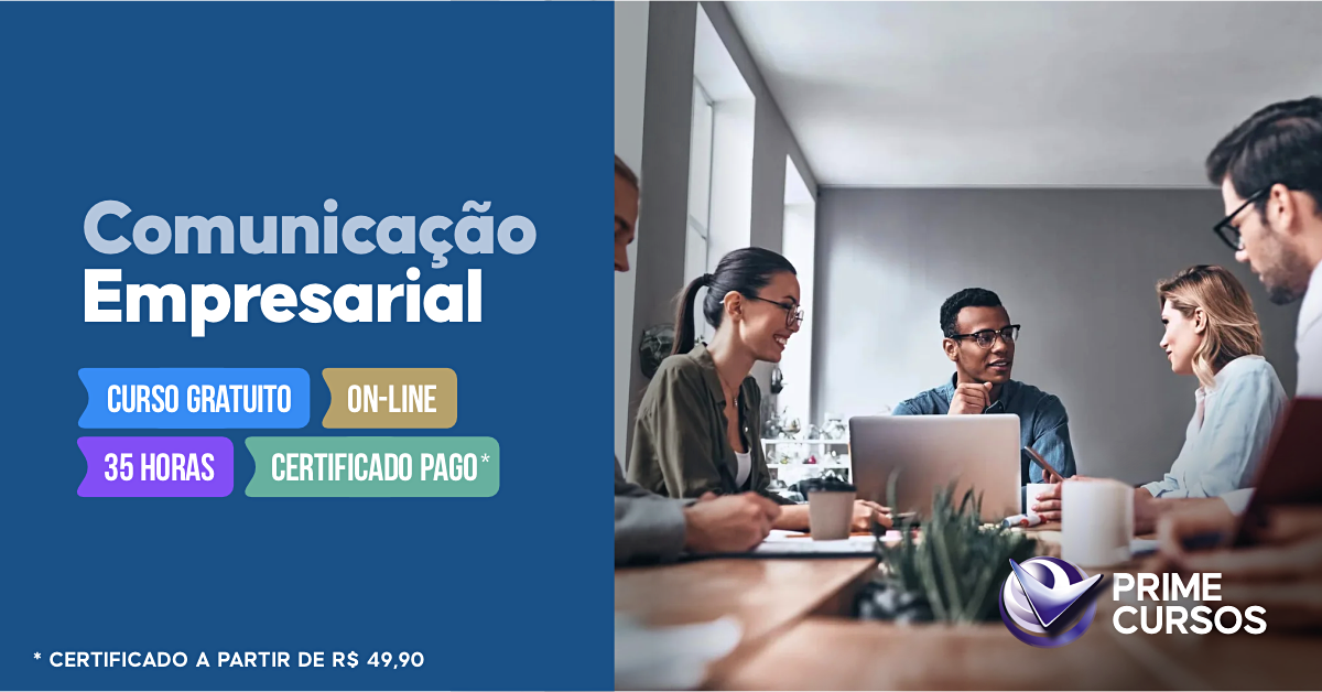 Curso Grátis de Comunicação Empresarial Curso de Comunicação Empresarial