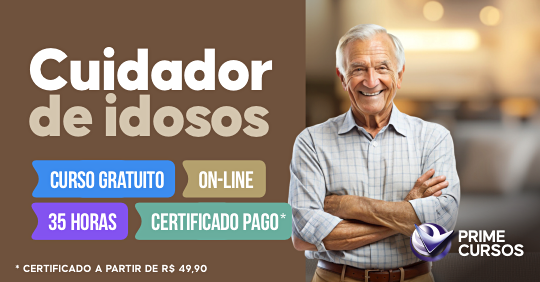 Curso grátis de cuidador de idosos