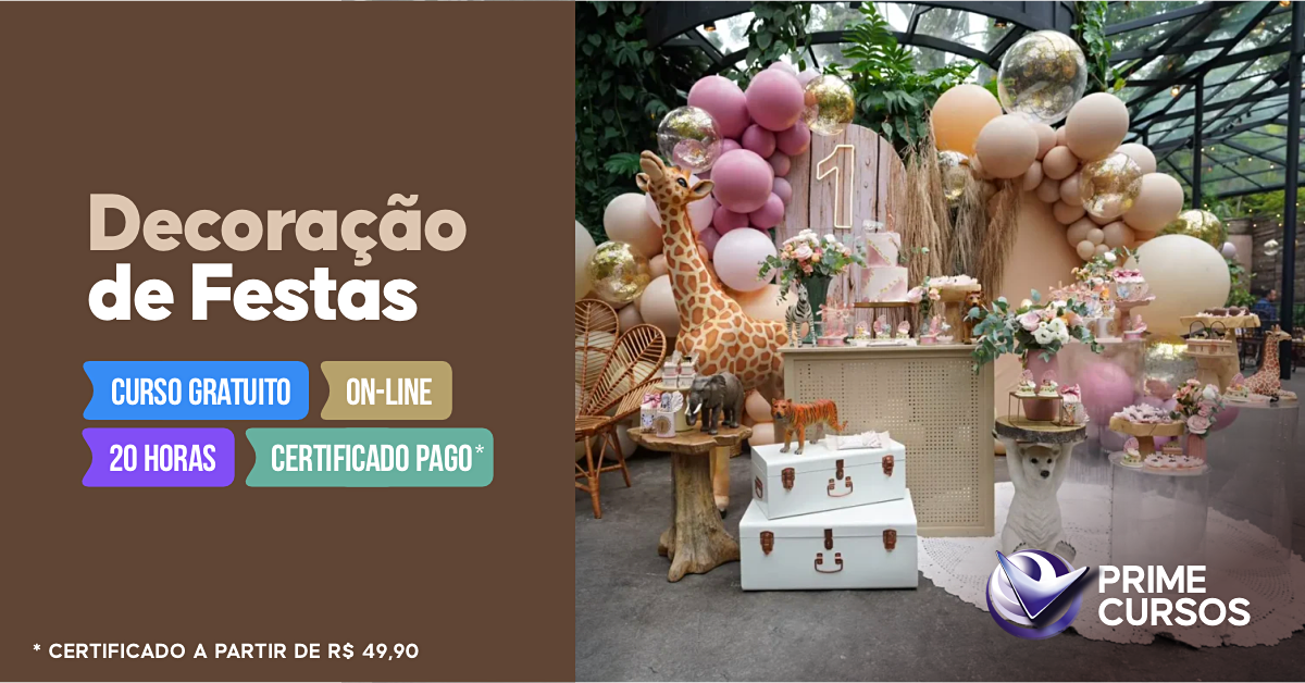 Curso de Decoração de Festas