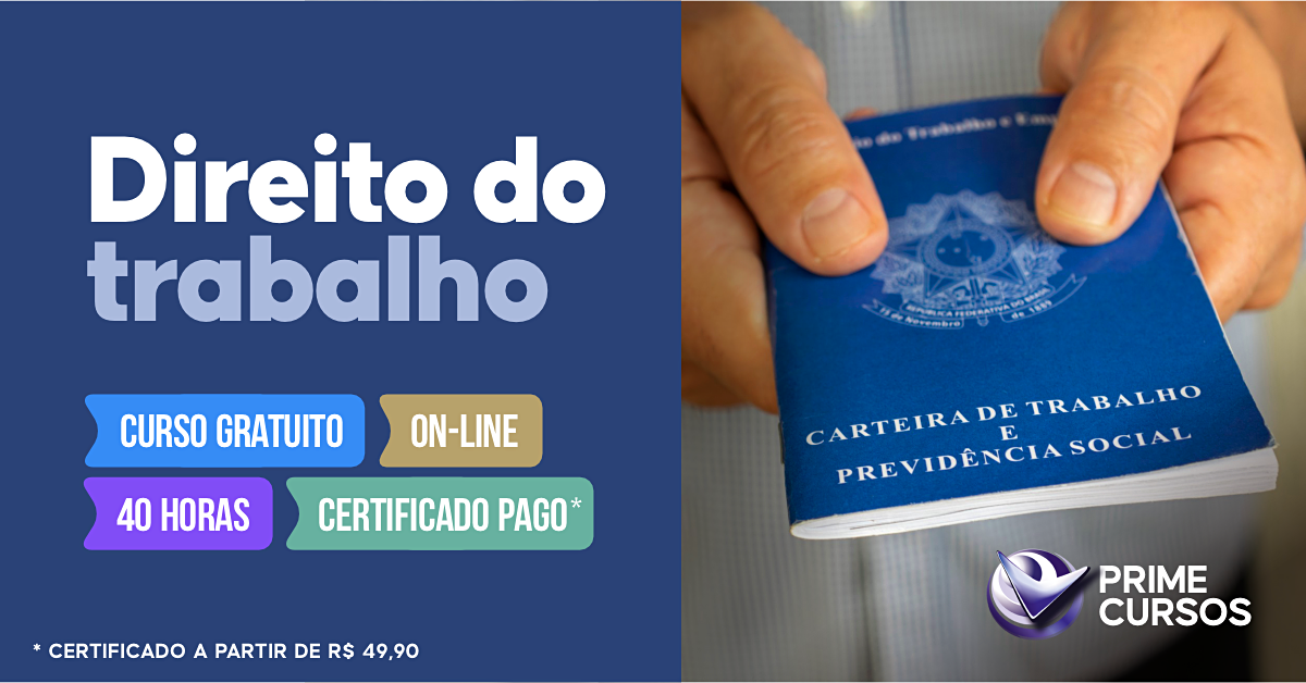 Curso grátis de Direito do Trabalho Curso de Direito do Trabalho