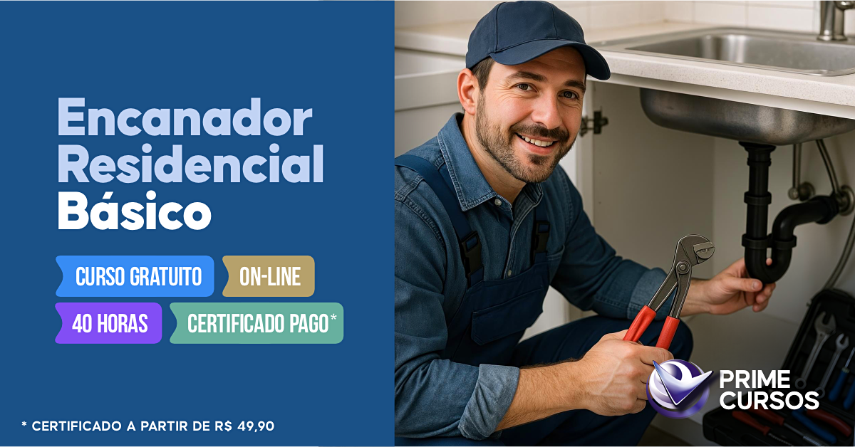 Curso de Encanador Residencial Básico