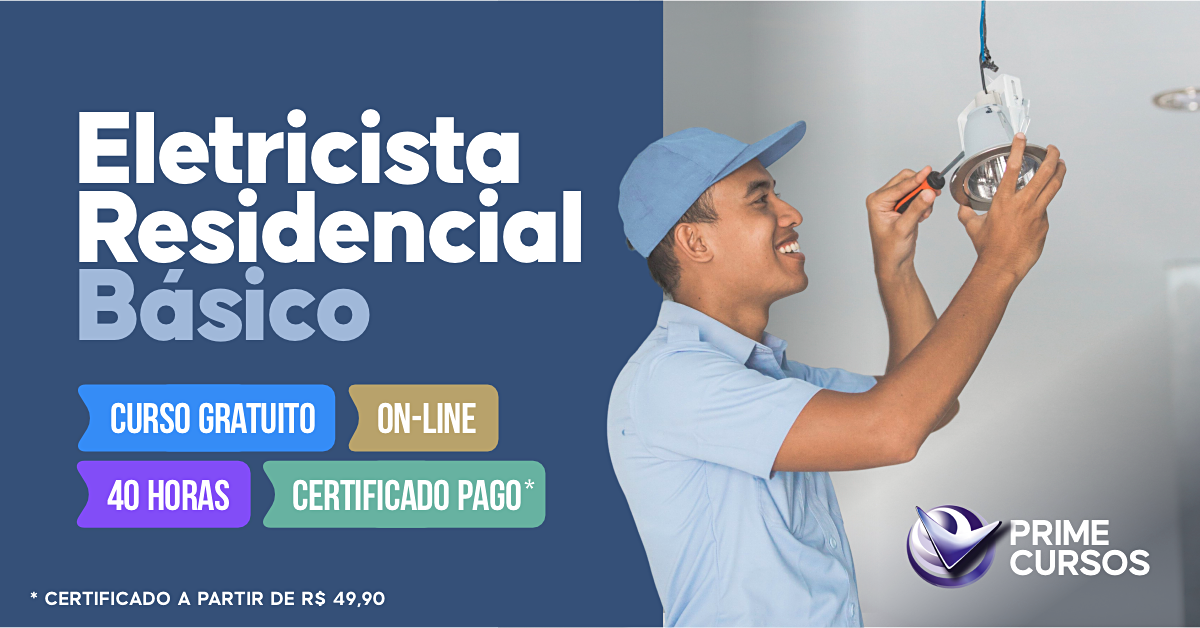 Curso grátis de Eletricista Residencial Básico