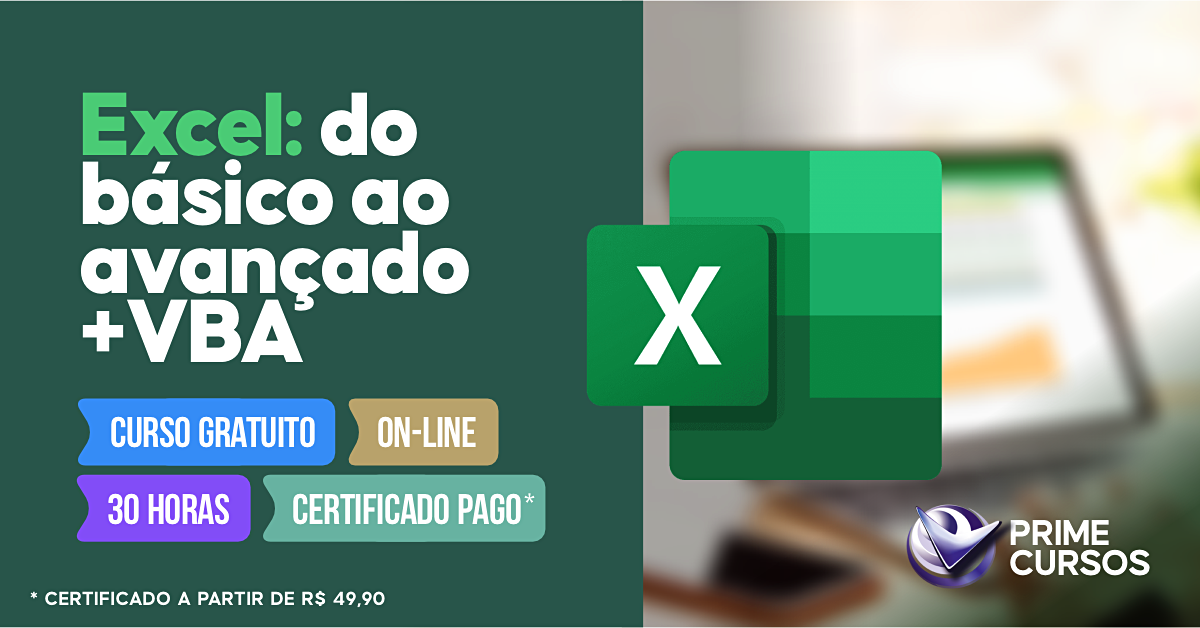 Curso de Excel do Básico ao Avançado