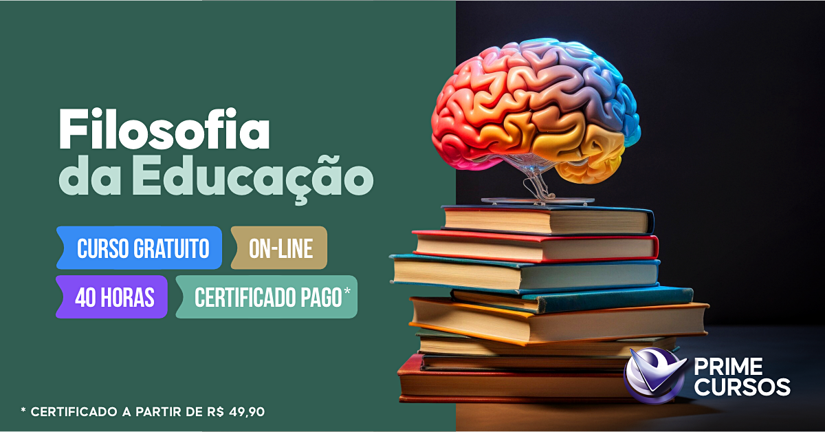 Curso grátis de Filosofia da Educação Curso de Filosofia da Educação