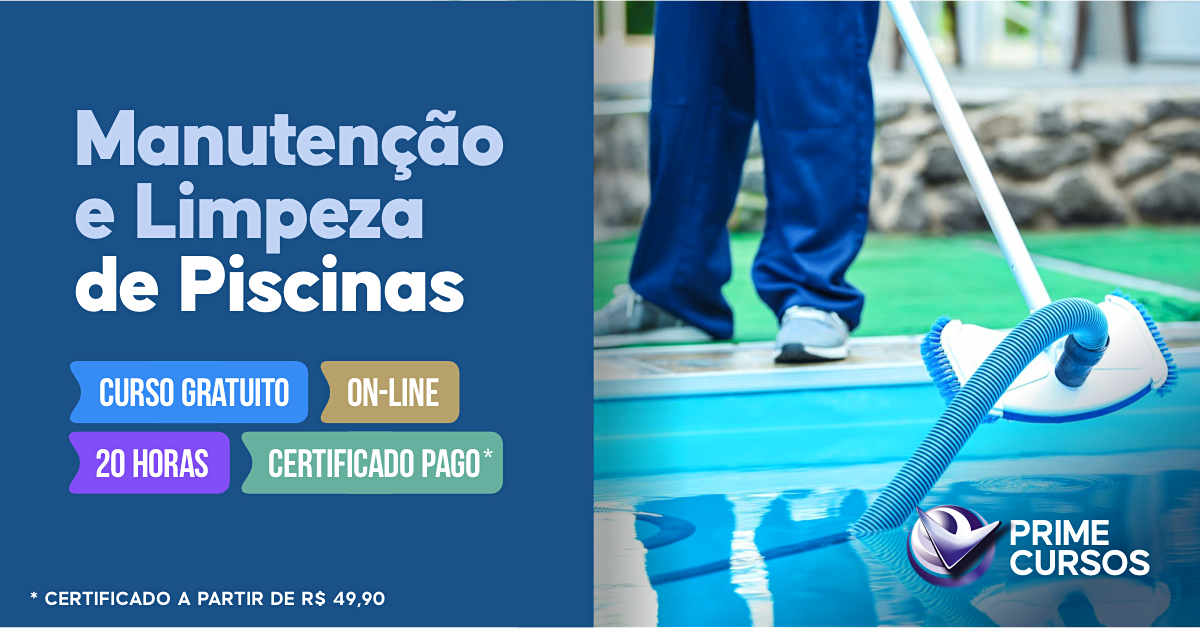 Curso de Manutenção e Limpeza de Piscinas