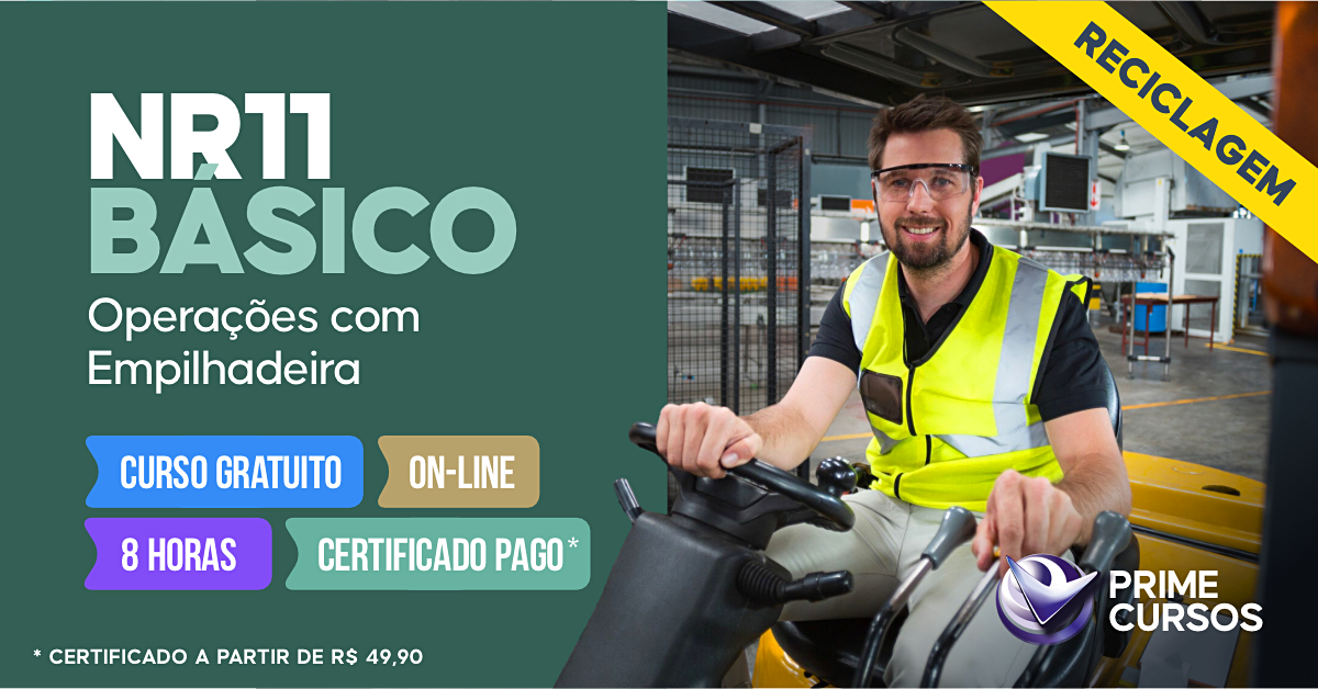 Curso de NR 11 Básico - Operações com Empilhadeira