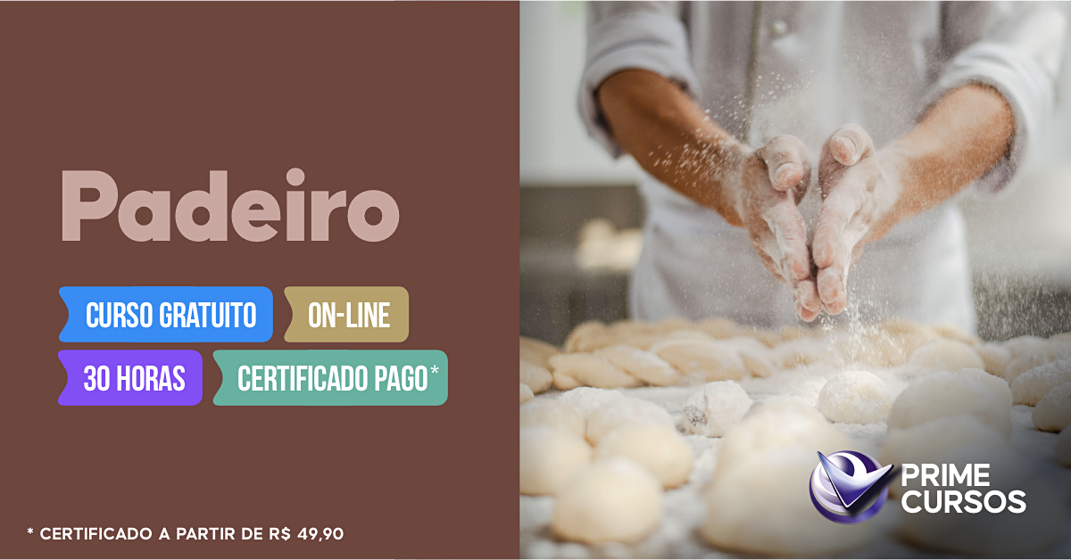 Curso Grátis de Padeiro Curso de Padeiro