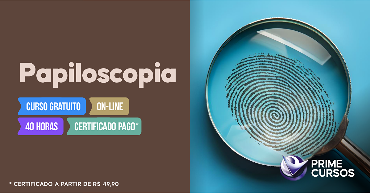Curso Grátis de Papiloscopia Curso de Papiloscopia