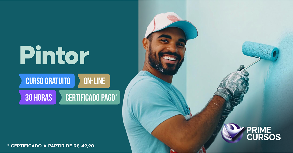 Curso Grátis de Pintor Curso de Pintor