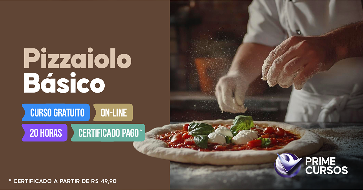 Curso grátis de Pizzaiolo Básico Curso de Pizzaiolo Básico