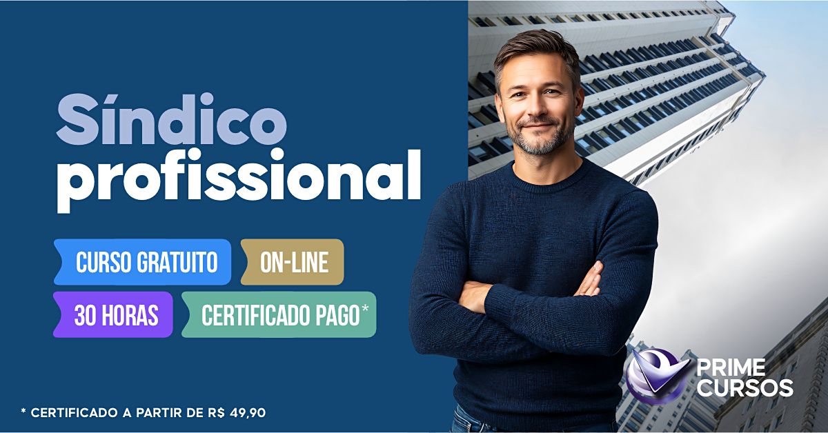 Curso Grátis de Síndico Profissional Curso de Síndico Profissional