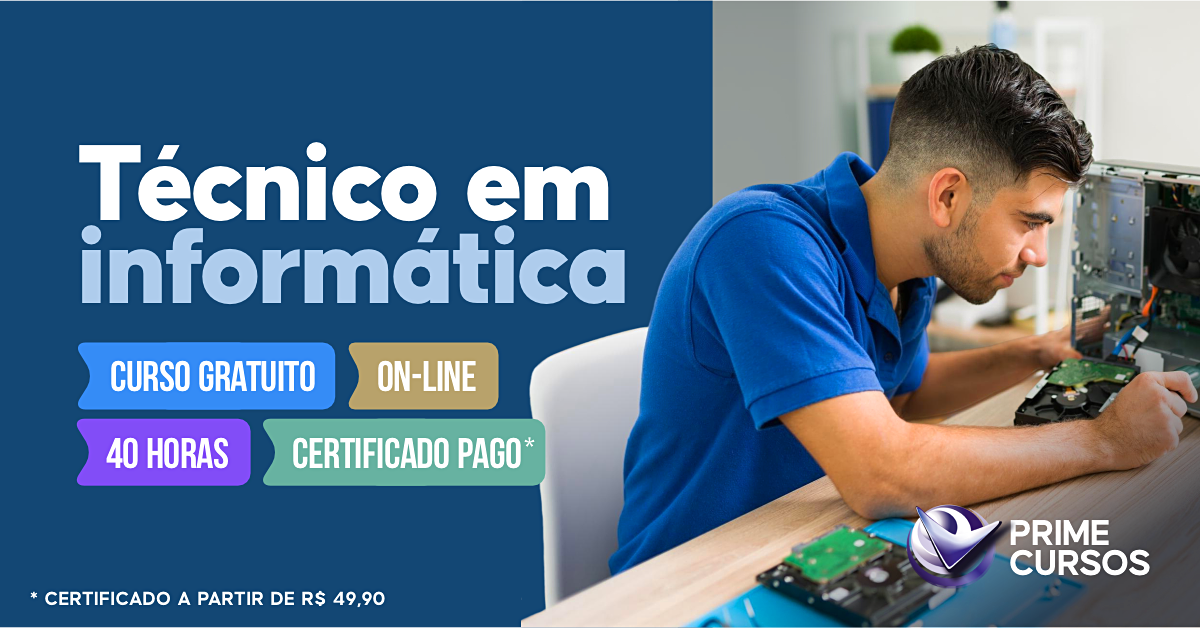 Curso de Técnico em Informática grátis