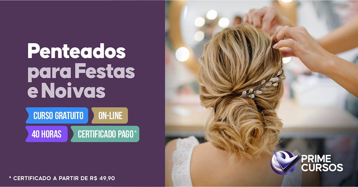 Curso de Penteados para Festas e Noivas