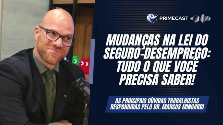 Dr. Marcus Mingardi explicando as mundanças que ocorreram na lei do Seguro-desemprego.