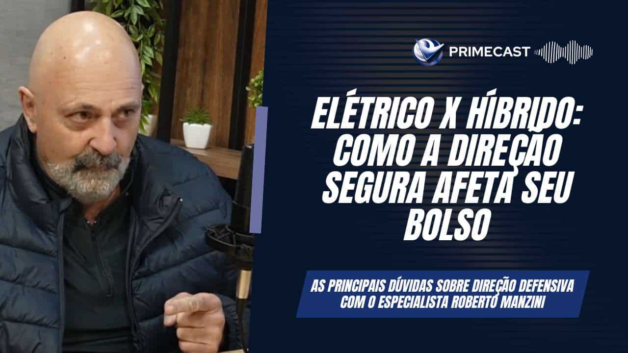 Roberto Manzini falando sobre a direção defensiva para carros elétricos e híbridos