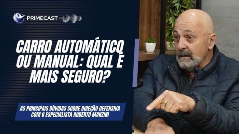Roberto Manzini falando no Primecast #2 sobre carro automatico e manual